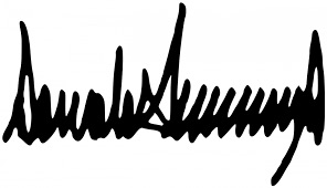This image has an empty alt attribute; its file name is donald-j-trump-autograph-image-2.jpg